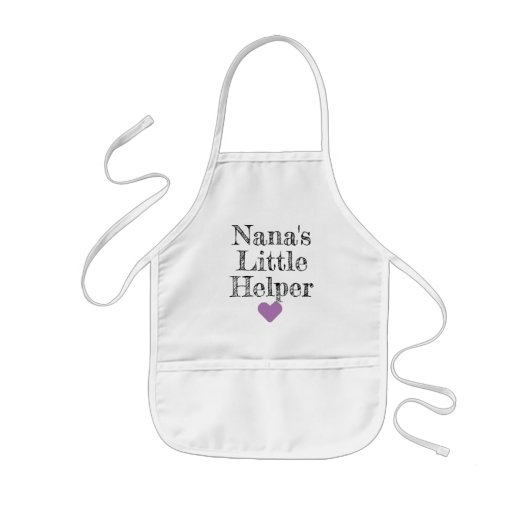 Nana's Little Helper Grandchildren Kinderen Apron Kinder Schort (Voorkant)