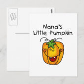 Nana's Little Pumpkin T-shirts en Gifts Briefkaart (Voorkant / Achterkant)