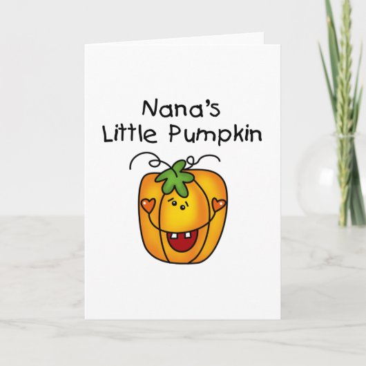 Nana's Little Pumpkin T-shirts en Gifts Kaart (Voorkant)