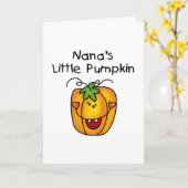 Nana's Little Pumpkin T-shirts en Gifts Kaart (Gele Bloem)