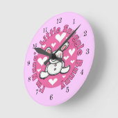 Nana's Little Snuggle Bunny Ronde Klok (Hoek)