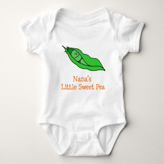 Nana's Little Sweet Pea Romper (Voorkant)