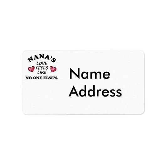 Nana's Love Etiket (Voorkant)