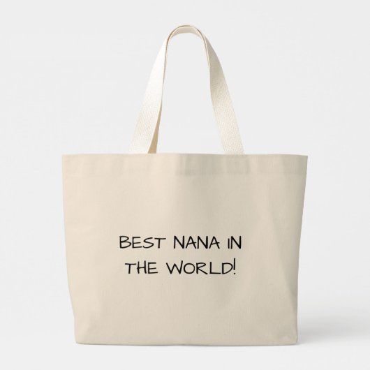 Nana's Love Large Canvas tas (Achterkant)