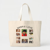 Nana's Love Large Canvas tas (Voorkant)