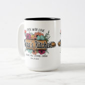 Nana's Mok, cadeau voor oma, Moederdag cadeau, Tweekleurige Koffiemok (Voorkant links)