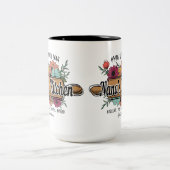 Nana's Mok, cadeau voor oma, Moederdag cadeau, Tweekleurige Koffiemok (Center)