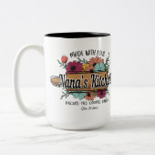 Nana's Mok, cadeau voor oma, Moederdag cadeau, Tweekleurige Koffiemok (Links)