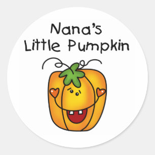 Nana's Pumpkin Halloween T-shirts en geschenken Ronde Sticker