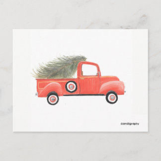 Nana's Red Truck Briefkaart