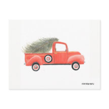 Nana's Red Truck Briefkaart