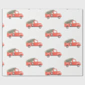 Nana's Red Truck Wrapping Paper Cadeaupapier (Vlak)
