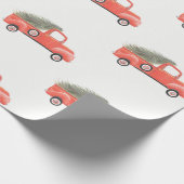 Nana's Red Truck Wrapping Paper Cadeaupapier (Hoek)