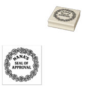 Nana's Seal of Approval Roos Krans Rubberstempel (Gestempeld)