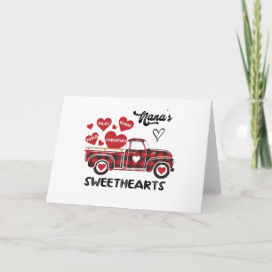 Nana's Sweethearts Truck Personalized Grandma Kaart