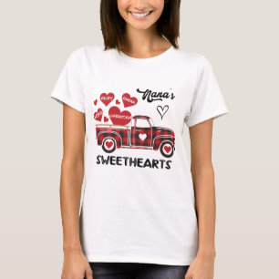 Nana's Sweethearts Truck Personalized Grandma T-shirt