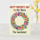 Nanas Tuinman Moederdag kaart (Gele Bloem)