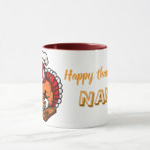 Nana's Turkey chef's pie Thanksgiving Mug Mok (Midden)