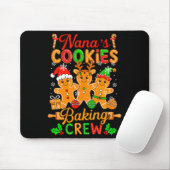 Nana's Xmas Cookie Baking Crew Funny Baker Gingerb Muismat (Met muis)