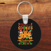 Nana's Xmas Cookie Baking Crew Funny Baker Gingerb Sleutelhanger (Voorkant)