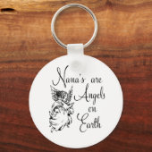 Nana's zijn Angels op aarde Sleutelhanger (Voorkant)