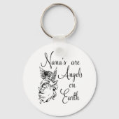 Nana's zijn Angels op aarde Sleutelhanger (Achterkant)