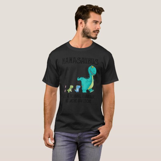 Nanasaurus als een normale grootmoeder, maar Gewel T-shirt (Voorkant volledig)