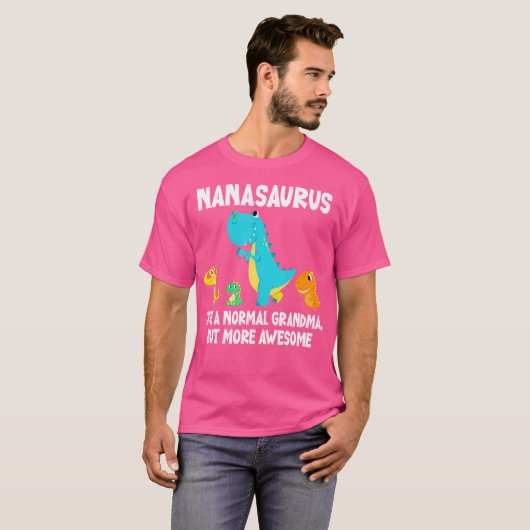 Nanasaurus als een normale grootmoeder, maar Gewel T-shirt (Voorkant volledig)
