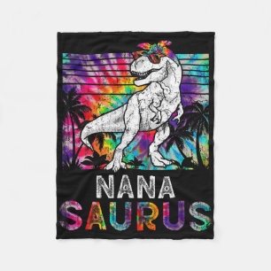 Nanasaurus Dinosaur Nana Saurus familie overeenkom Fleece Deken