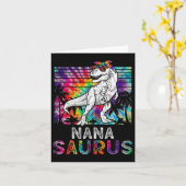 Nanasaurus Dinosaur Nana Saurus familie overeenkom Kaart (Gele Bloem)