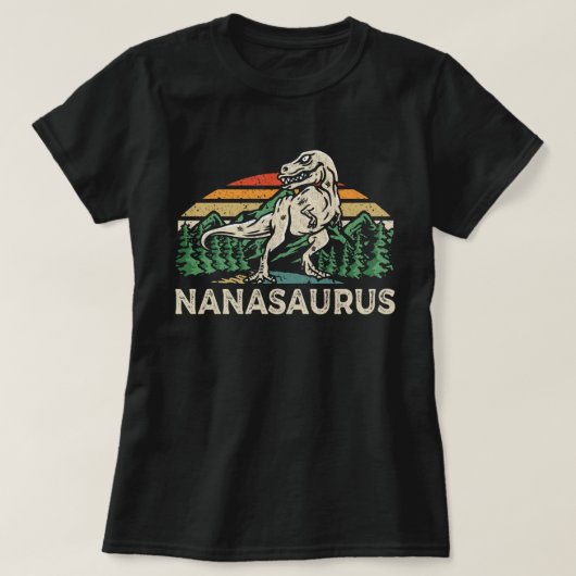 Nanasaurus Dinosaur T Rex Nana Saurus Oma T-shirt (Design voorkant)