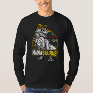 Nanasaurus Leopard Rex Dinosaur Nana Saurus T-shirt