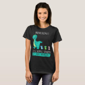 Nanasaurus Rawrsome Rex Dinosaur Nana Grandma Moth T-shirt (Voorkant volledig)