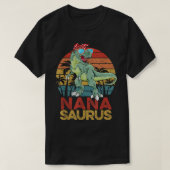 Nanasaurus T Rex Dinosaur Funny  Nana Sauru T-shirt (Design voorkant)
