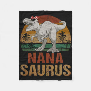 Nanasaurus t Rex Dinosaurus Nana Saurus Moederdag Fleece Deken