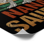 Nanasaurus t Rex Dinosaurus Nana Saurus Moederdag Poster (Hoek)