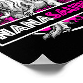 Nanasaurus T-rex Matching Funny Grandma Saurus Din Poster (Hoek)