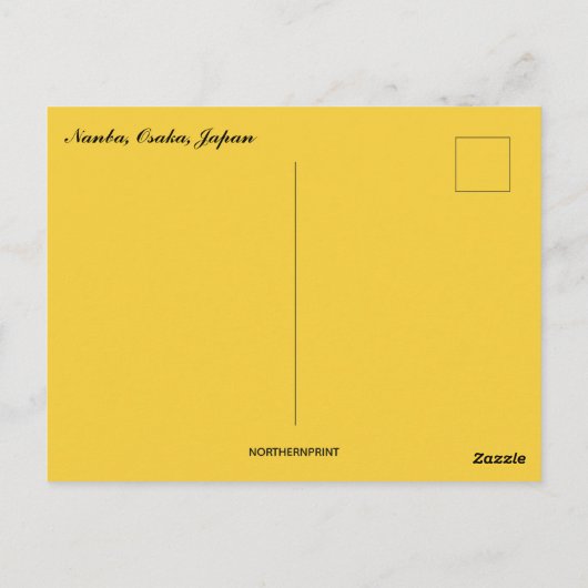 Nanba Osaka Japan Briefkaart (Achterkant)