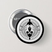Nanbu kraanvogel ronde button 5,7 cm (Voorkant /achterkant)