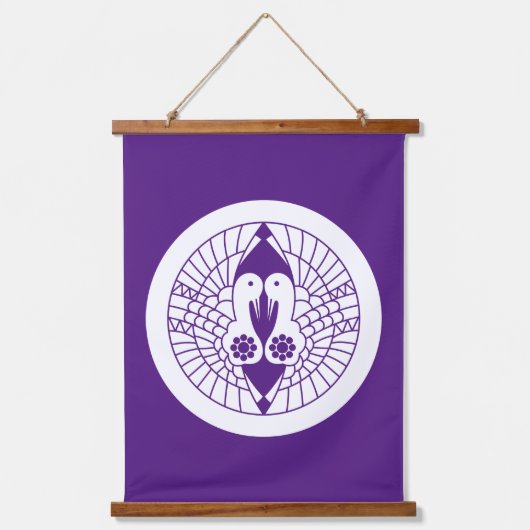 Nanbu kraanvogels hangend wandkleed (Voorkant)