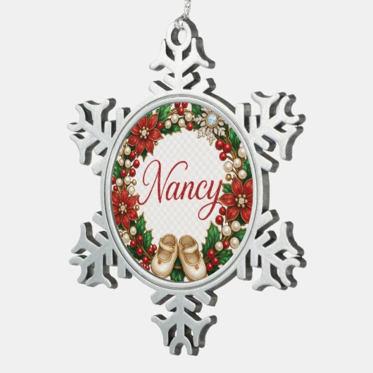 Nancy Baby’s First Christmas Ornament – Snowflake (Rechts)