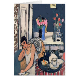 Nancy Breakf met bloemen Abstract, Matisse stijl,