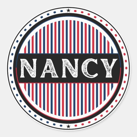 Nancy City Pride Embleem – Franse identiteit Ronde Sticker (Voorkant)
