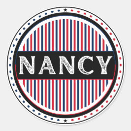 Nancy City Pride Emblem – French Identity Ronde Sticker