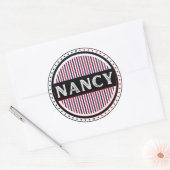 Nancy City Pride Emblem – French Identity Ronde Sticker (Envelop)