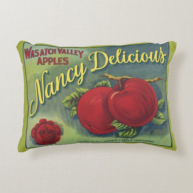 Nancy Delicious Apples Kussen (Voorkant)