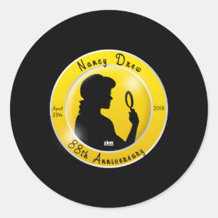 Nancy Drew 88e Jubileum Ronde Sticker