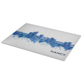 Nancy France Skyline Blue Snijplank (Hoek)