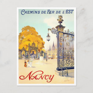 Nancy France vintage-reis Briefkaart