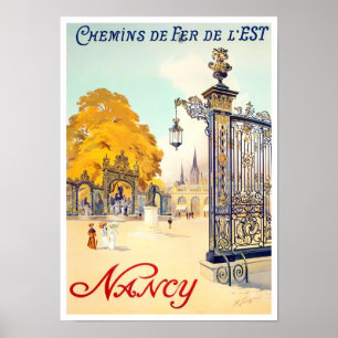Nancy France vintage-reis Poster
